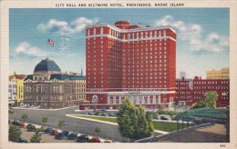City Hall And Biltmore Hotel Providence Rhode Island 1943 - Newport