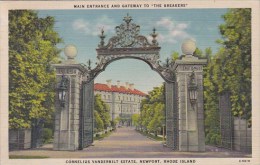 Main Entrance And Gateway To The Breakers Cornelius Vanderbilt State Newport Rhode Island 1942 - Newport