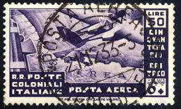 Italian Colonies C19 XF Used 50 Lira High Value Airmail From 1933 - Amtliche Ausgaben