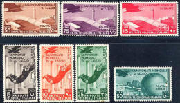Italian Colonies C29-35 Mint Hinged Football/Soccer Championship Airmail Set From 1934 - General Issues