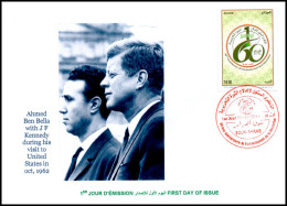 ALGERIJE  2014 FDC - 60th Anniv. Algerian Revolution Ben Bella  With John F. Kennedy - Briefe