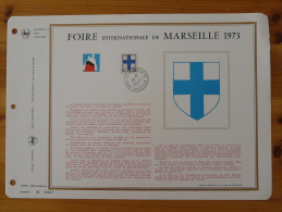 Feuillet Defours (genre CEF) Foire Exposition Marseille 1973 - Lettres & Documents