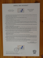 Notice Philatélique TAAF N° 140 Amiral Max Douguet Oblit. Terre Adélie - Esploratori E Celebrità Polari