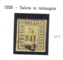 Romagne 1859 1/2 Bai Valore In Rettangolo Cod.fra.024 - Romagna