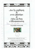 Polynésie   Française  2 Timbres   Centre  Philatélique  1991 - Usados