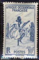 Afrique Occidentale AOF A.O.F. - Neuf - Charnière Y&T 1947 N° 24 Danse Des Fusils Dans Le Trarza 10c Bleu - Nuevos