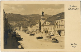 Leoben Real Photo Adolf Hitlel Platz  Photo Fritz Furst Bus - Leoben