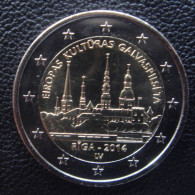 LATVIA COMMEMORATIVE COIN 2 EURO EUR 2014 RIGA EUROPEAN CAPITAL OF CULTURE UNC (FROM ROLL) - Lettland