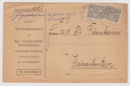 Heimat DE BAY Kirchheimbolanden 1919-06-14 Dienstbrief - Storia Postale