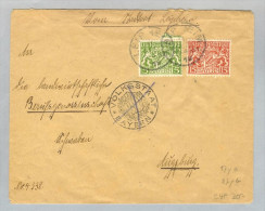 Heimat DE BAY Leipheim 1919-12-21 Dienstbrief > Augsburg - Storia Postale