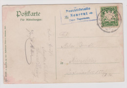 Heimat DE BAY Neureut Posthilfstelle 1908-10-01 AK > München - Storia Postale