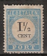 1881-1887 Port 1.5ct NVPH P4 Type II A (13,5x13,25) Ongestempeld - Postage Due