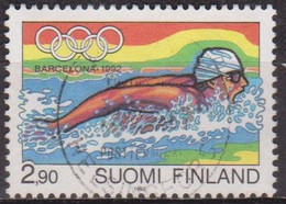 Sport Olympique - FINLANDE - Natation - N° 1128 - 1992 - Used Stamps