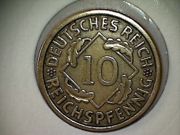 Allemagne 10 Reichspfennig 1924 J - 10 Rentenpfennig & 10 Reichspfennig