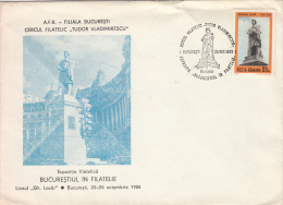 GHEORGHE LAZAR, SCHOLAR, SPECIAL COVER, 1986, ROMANIA - Briefe U. Dokumente