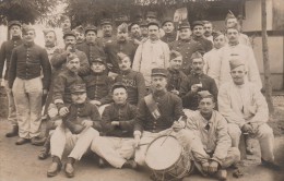 BEAUMONT Sur SARTHE - Groupe De Militaires Du 284ème RI Posant En 1912  ( Carte-photo ) - Beaumont Sur Sarthe