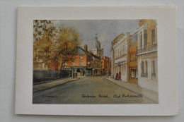 OLD PORTSMOUTH   PEMBROKE ROAD  CARTE  ORIGINAL  WATERCOLOUR PAINTING  BY HEATHER SIMMONDS - Portsmouth