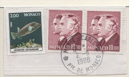 ** MONACO 1988 LOT N°1618 + 2 X 1519 OBLITERE   **D15** - Used Stamps