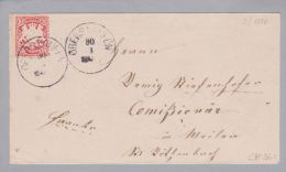 Heimat DE BAY Oberstaufen 1880-03-30 Brief Nach München - Storia Postale