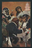 A. Thiele.  Le Mariage Des Singes Umanisés.  T.S.N. Série 844.     2 Scans. - Thiele, Arthur