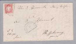Heimat DE BAY Oberstaufen 1872-07-28 Halbkreis-O Brief>Nesselwang - Cartas & Documentos