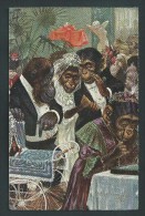 A. Thiele. Singes Umanisés.  Mariage. T.S.N. Série 844.   Voyagée.    2 Scans. - Thiele, Arthur