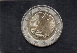 PIECE DE 2 EURO ALLEMAGNE 2011 F - TYPE B - Andere & Zonder Classificatie