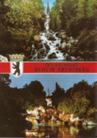 Berlin Kreuzberg - Mehrbildkarte  Wasserfall Und Nationaldenkmal - Kreuzberg