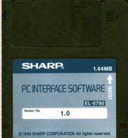 SHARP PC INTERFACE SOFTWARE 1.0 EL 6790 DISCHETTO - 3.5 Disks