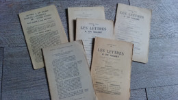 Les Lettres à Un Soldat De Hoog 1917 Lot 6 Fascicules Revue  Ww1 Guerre Rare - Oorlog 1914-18