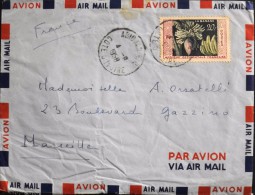 A.O.F. 1958 - Côte D'Ivoire - Par Avion - Enveloppe - Abidjan Daté  04.08.1958 - En L'état - Briefe U. Dokumente