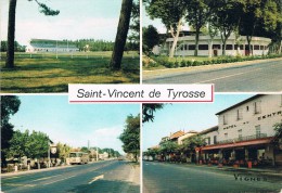 SAINT-VINCENT DE TYROSSE - "VISAGE DES LANDES" - Le Parc Des Sports, Les Arènes, La Rue Principale - Circulé 1971 - Saint Vincent De Tyrosse