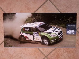 Auto E Moto - Da Calend. M. Marelli -cm. 29x60 - IRC Skoda Fabia S. 2000- Retro- Ymaha MotoGPYZR-M1. - Autres & Non Classés