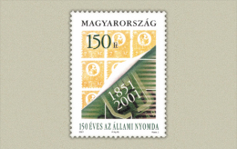 HUNGARY 2001 EVENTS 150 Years Of NATIONAL MONEY PRINTING - Fine Set MNH - Neufs