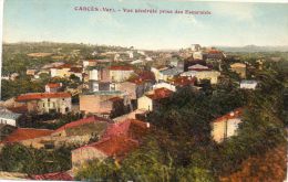 CPA - CARCES (83) - Vue Prise Des Escarants Sur Un Quartier Du Bourg En 1935 - Carces