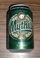 Cannette Vide Empty Can Hellenic Beer Bière Grecque Mythos 33 Cl - Cans