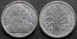 INDOCHINE  FRANCAISE 20 Cent 1945  Monnaie Coloniale  INDOCHINA   PORT OFFERT - Sonstige – Asien