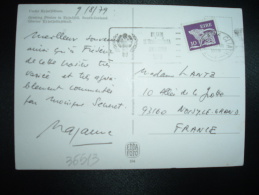 CP Pour FRANCE TP 10 OBL.MEC.14 VIII 1979 BASLE? ATHA CLIATH + ANNEE INTERNATIONALE DE L'ENFANCE - Cartas & Documentos