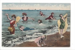 13033 - Plaisir De La Mer Bain Jeunes Femmes Et Enfants - Nuoto