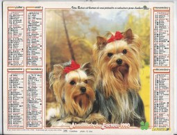 Calendrier Des Postes 1990  69 Rhone - Groot Formaat: 1991-00