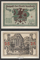 Arnstadt Notgeld: 43.2 Notgeld Der Stadt Arnstadt, Bst.: R Bankfrisch 1921 25 Pfennig - [11] Emissions Locales