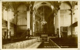 OXON - BANBURY CHURCH INTERIOR  RP O55 - Autres & Non Classés