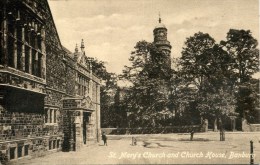 OXON - BANBURY - ST MARY'S CHURCH AND CHURCH HOUSE O54 - Andere & Zonder Classificatie