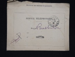 FRANCE - Service Téléphonique - Relevé Des Télécommunications En 1908 - Vaucluse  - à Voir - Lot P9642 - Telegrafi E Telefoni