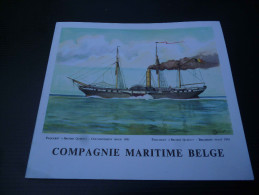 CB7  Menu Du Paquebot Albertville De La Compagnie Maritime Belge - Voyage 1965 - British Queen - Sonstige & Ohne Zuordnung