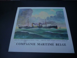 CB7  Menu Du Paquebot Albertville De La Compagnie Maritime Belge - Voyage 1963 Diner De L'Equateur Baron Osy - Sonstige & Ohne Zuordnung