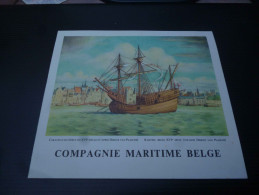 CB7  Menu Du Paquebot Albertville De La Compagnie Maritime Belge - Voyage 1963 Diner De L'Equateur Caravelle - Autres & Non Classés