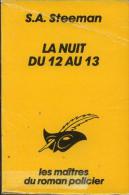 Le Masque 95 S. A. Steeman "la Nuit Du 12 Au 13 "  1997 -  BE - - Le Masque