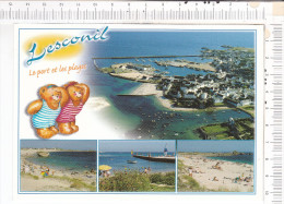 LESCONIL   -     Le  Port  -  Les  Plages  -  4  Vues   -  Illustration Nounours - Lesconil