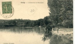CPA 95 CERGY L ABREUVOIR DE MENANDON - Cergy Pontoise